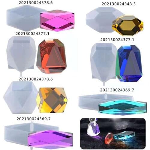 Diy Craft Multi-Diamond Crystal Stone Game Building Block Resin Silicone Mold Aromatherapy Perfume Wax Mold Home Accessories