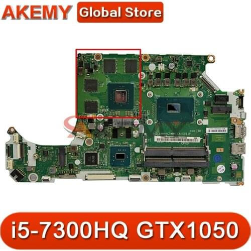 For ACER AN515-51 A715-71G laptop motherboard LA-E911P NB.Q2Q11.003 NBQ2Q11003 i5-7300HQ GTX1050 tested 100% working Mainboard