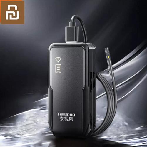 Xiaomi Youpin Teslong Endoscope Dual Camera Digital Videoscope Pipe Car Inspection Camera Borescope 1080P Digital Videoscope
