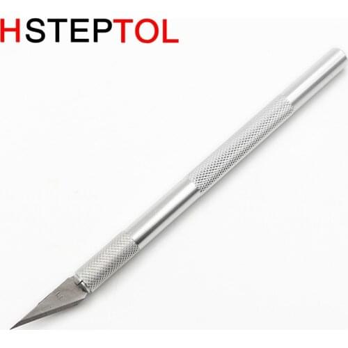 140mm Wood Carving Tool Model Hobby Craft Engraving Knife With 6pcs Blades DIY Cutting Hand Tools PCB Repair Woodworking