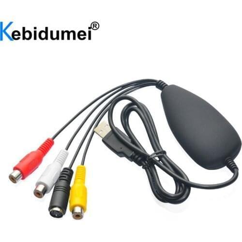 Video Capture Card USB To AV Audio Video Grabber Capture Convert Analog Video From VHS Video Recorder DVD For Windows 7 8 10