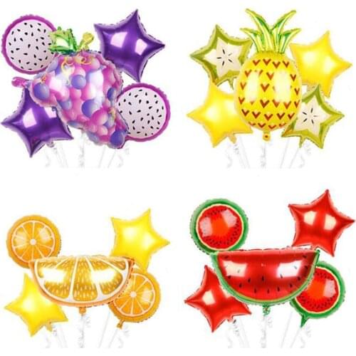 Strawberry Party Decorations Birthday for Boy or Girl Happy Birthday Trendy Fruit Set Mylar Foil Balloons Home Decor Hobbies