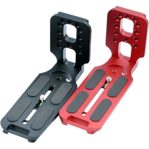 L130A Universal Vertical Quick Release L Plate Holder Grip Base for Canon Nikon Sony Fuji Olympus Camera Zhiyun Feiyu