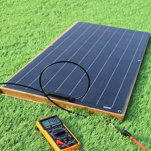 Monocrystalline ETFE Solar Panel 100W High Efficiency 32 Solar Cell 125mm*125mm 12V 18V Battery Charge