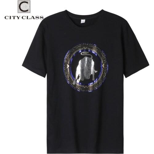 CITY CLASS Sport Men T Shirt Short Sleeve Printed Casual High Quality T Shirt for Boy Slim Fit Hot Sale for Male CCLW1014