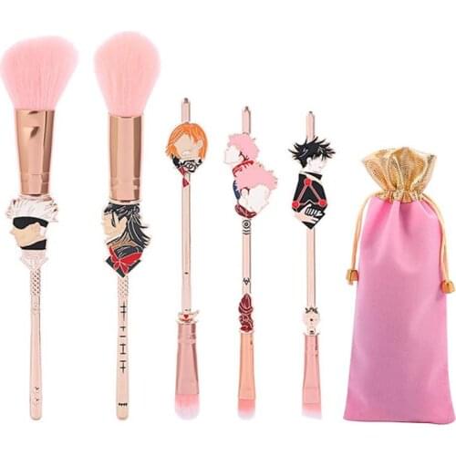 Anime Makeup Brushes Set Professional Eyeshadow Eyebrow Brush Highlight Foundation Makeup Brushes For Women Girls Maquiagem