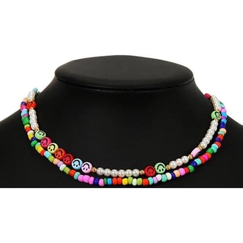 ZHINI New Charming Imitation Pearl Beads Choker Clavicle Chain Necklaces for Women Wedding Fashion Jewelry 2021 collares