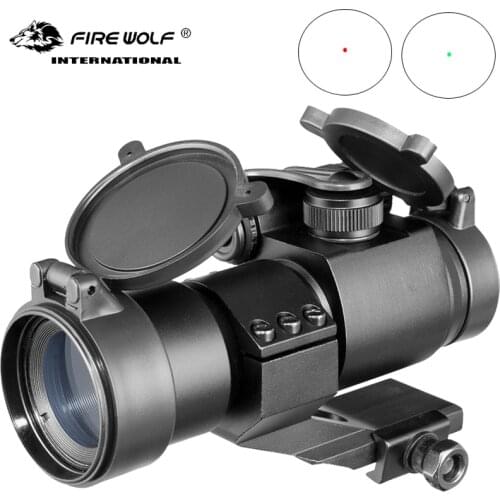 Fire Wolf Tactical Red Green Dot Optics Rifle Scopes 32mm Sighting Telescope Laser Gun Sight scope for Picatinny holographic Rai