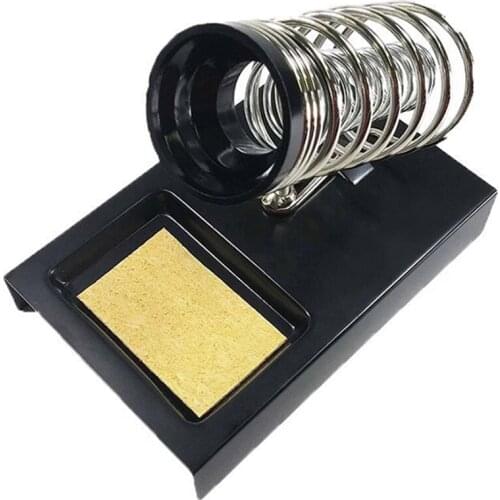 Portable Removable Soldering Iron Support With Sponge Spring Base Black (Set Of 3 Pieces)