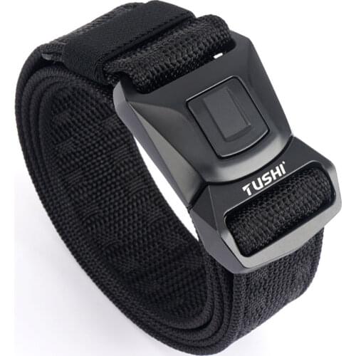 New Jeans Belts For Men Nylon Metal Pluggable Buckle Durable Training Canvas Military Tactical Belts Emergency Survival Belt Hot