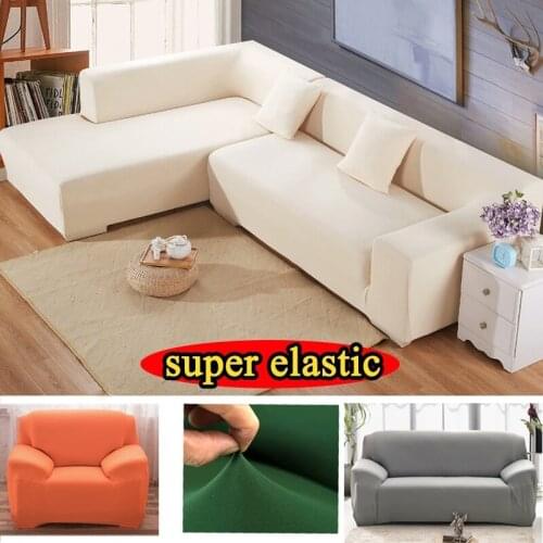 Corner elastic sofa cover fabric stretch cushions universal armchair furniture covers elastic case on corner sofa cover