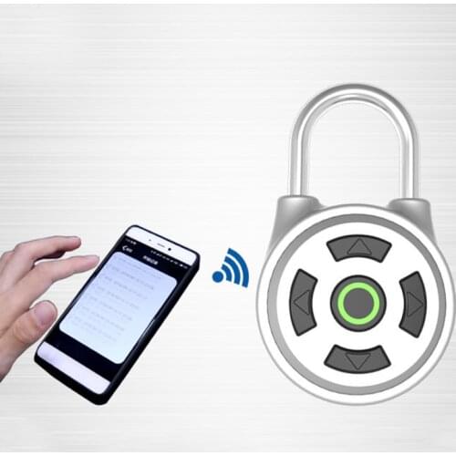 Smart Bluetooth Keyless Lock Waterproof APP Button Anti-Theft Password Door Luggage Padlock for Door / Box / Cabinet / Bike