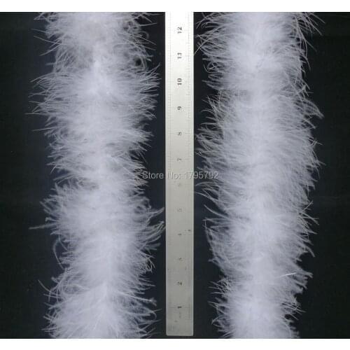 High Quality 1Pc 2 Yards Chicken Feather Strip Wedding Marabou Plume Boa Burlesque Fancy Dress Party For DIY Crafts Decoration