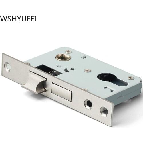 WSHYUFEI Stainless Steel Lock Hardware Door Split Lock Body Wooden Door Lockcase Metal Indoor Interior Door Lock Body