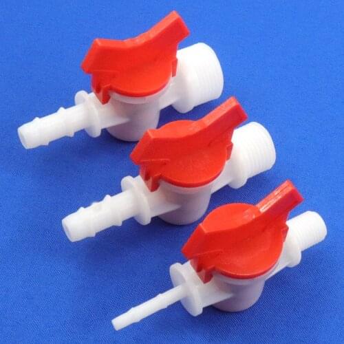 1~50pcs G 1/2" Male Thread POM Plastic Sofe Pipe Valve Garden Water Connector Air Pump Hose Switch Ball Valve