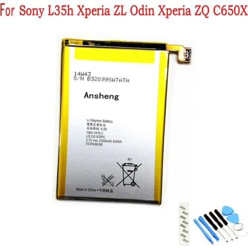 100% NEW Original 2330mAh LIS1501ERPC battery for Sony Xperia ZL Odin Xperia ZQ C650X Mobile Phone