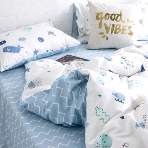 2.35m width Dolphin Childrens Cotton Twill Fabric Bed Sheet Quilt Cover Can Be Customized Bedding Fabric