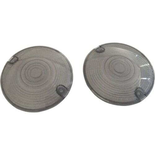 2Pcs Cycle Motorcycle Turn Signal Lights Indicator Lens Cover Case Bullet Style Turn Signal Light Lens