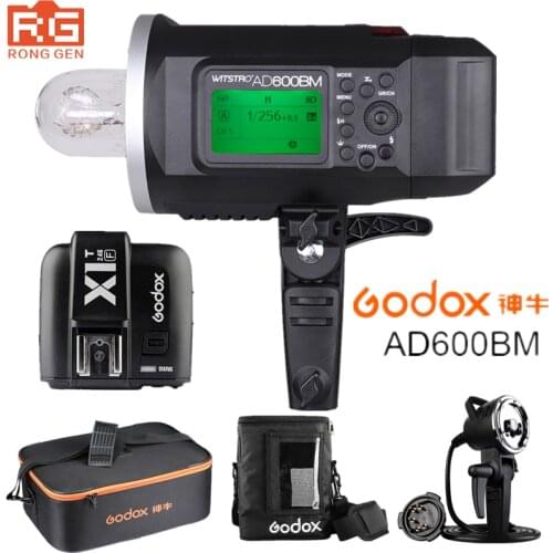 Godox AD600BM 600W HSS 1/8000 2.4G Wireless Outdoor flash Photography lights + Trigger X1T-F for Fujifilm +AD-H600B+PB-600+CB-09