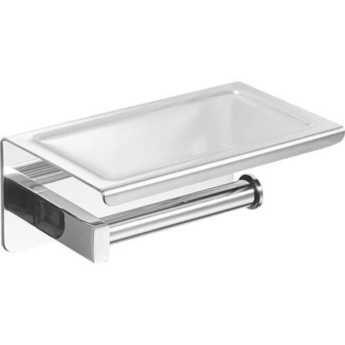 Bathroom Stainless Steel Toilet Roll Holder Wall Mount WC Paper Phone Holder Tissue Boxes Kitchen Paper Towel Holder