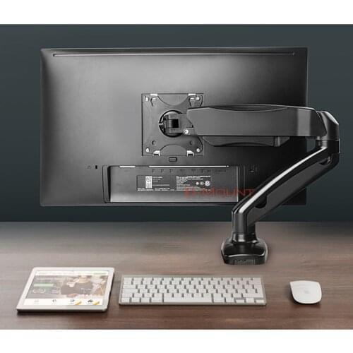 DL-LDT13 17-27" grommet clamp base LCD LED Monitor desktop stand Holder Arm gas Spring Full Motion TV Mount Loading 2-6.5 kgs