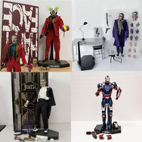 HC Hot Toys Joker Figure The Comedian Tuxedo Edition Clown Jacques Phoenix MMS195 Iron Action Figure 12inch