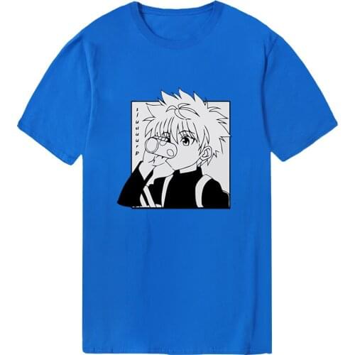 HUNTERXHUNTER Summer Cotton T-shirts Men Fashion New Tshirts Casual Tops Tees Male Outdoor Military Washable Camiseta Homme