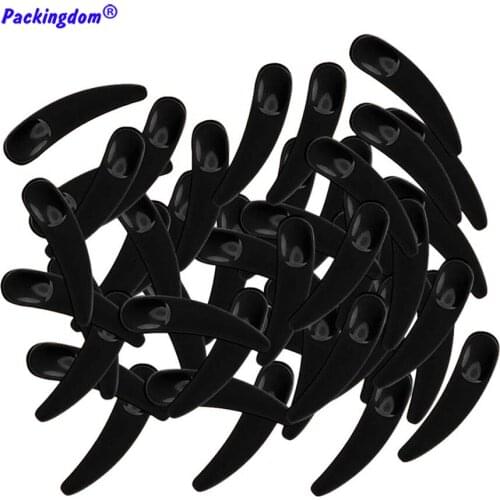 200pcs Mask Scoop Cosmetic Spoon Black Tools Beauty Mini DIY Plastic Tool PP Small Size Cream Makeup Accessories 57mm by 12mm