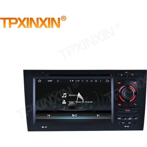 1 Din Carplay Android Radio Receiver Multimedia Stereo For Audi A6 1997 1998 1999 2000 2001 2002 2003 2004 BT Recorder Head Unit