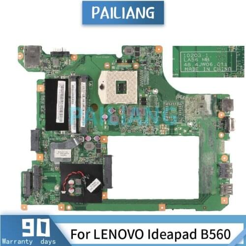 Mainboard For LENOVO Ideapad B560 Laptop motherboard 10203-1 HM55 DDR3 Tested OK