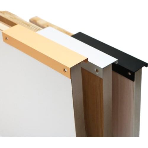 Furniture Handles Cabinet Pulls Drawer Knobs Black Silver Orange Gold Hidden Handles Stainless Steel Kitchen Cupboard Hardware