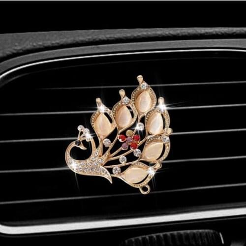 Fashion and Colorful Peacock Car perfume Air Freshener Interior decoration Perfumes Car-styling Car Air Freshener