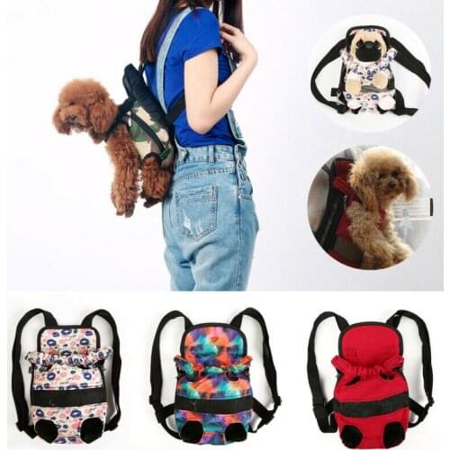 Portable Pet Puppy Dog Carrier Bags Front Backpack Net Bag Tote Sling Carrier Travel Bag Leg Out S-XL