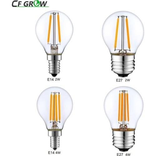 Retro LED Filament Light Dimmable E14 E27 G45 A60 Globe Bulb 1W 2W 4W 8W 10W Edison Vintage Ampoule Lamp 220V indoor Lighting