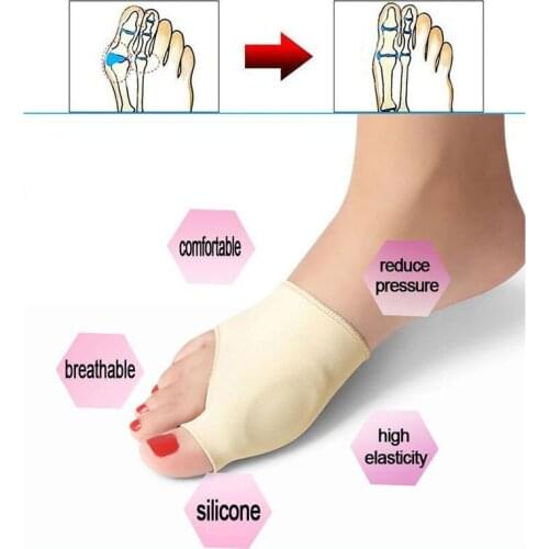 Silicone Pad Suitable For Men Women Thumb Valgus Toe Separator Relief Corrector Pad Hammer Toes Hammer Toes Splint Foot Cover