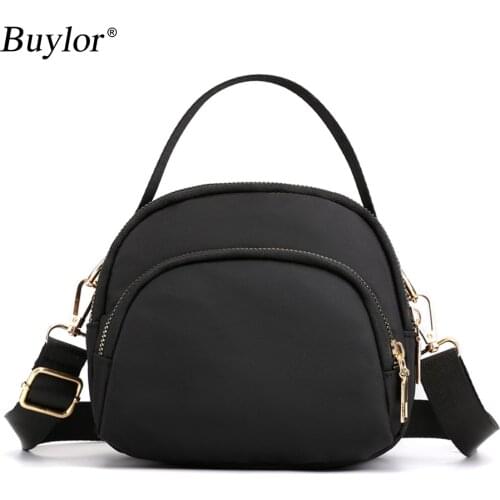 Buylor Shoulder Bag Fashion Designer Polyester Crossbody Bag Messenger MINI Capacity Waterproof Purse Cloth Handbag