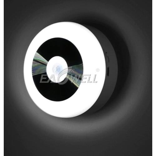 LED Night Light Motion Sensor Control Light Mini Wireless Detector Wall Lamp Emergency Night Lights Baby Room 50 lm VN001C