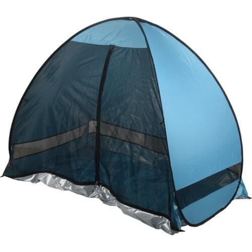 Anti-Mosquito Beach Shade Tent With Gauze UV Protection Automatically Camping Outdoor Portable Beach Tent With Mesh Curtain