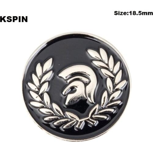 Trojan Helmet Metal Badges for Backpacks Pin Brooch Set Decorative Buttons for Clothes XY0068