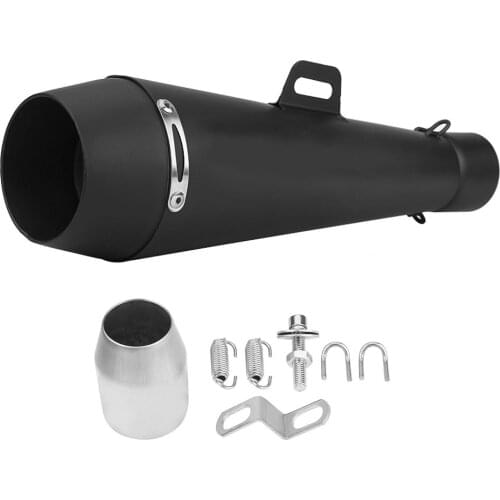 Universal 51mm Motorcycle Exhaust Escape Muffler Pipe For Honda CBR1000 Yamaha R6 Kawasaki M4 Exhaust Pipe Tail Section