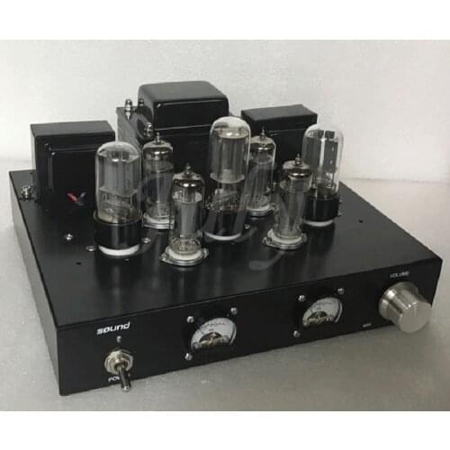 6p1 tube class A parallel power amplifier, 6.5w+6.5w manual scaffolding amplifier, frequency response 20hz-20khz