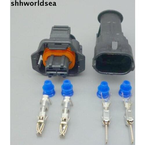 Worldgolden 5/30/100sets male female Oil/Fuel spray nozzle plug diesel common rail/crankshaft sensor plug