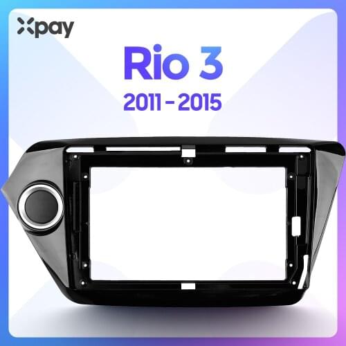 XPAY 9-inch 2din Car Radio Dashboard For KIA RIO 3 2011-2015 Car Stereo Panel Mount for Double Din CD DVD Frame