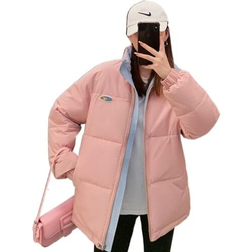 Women Thicken Warm Parka Coat Loose Oversized Womens Winter Bread Coat Hooded Outwear Padded Woman Parkas Jackets
