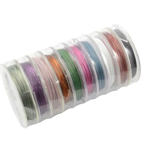 2sets Stainless Steel craft wire 0.38/0.45mm round MINI DIY jewelery beading necklace accessory free shipping 200m