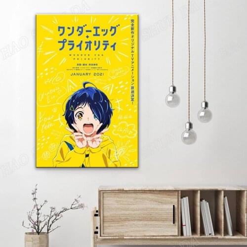 Anime Wonder Egg Priority 3 Canvas Poster Bedroom Decor Sports Landscape Office Room Decor Gift frame home decor artwork