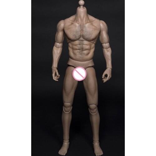 AT012 1/6 Wide Shoulder Muscular Strong Durable 12'' Man Figure Body for 1/6 Scale Man Head Sculpt