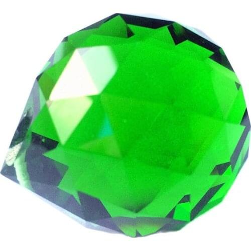 Free Shipping 10pcs/lot 40mm Dark Green crystal chandelier faceted balls and crystal lighting balls, Crystal curtain pendants