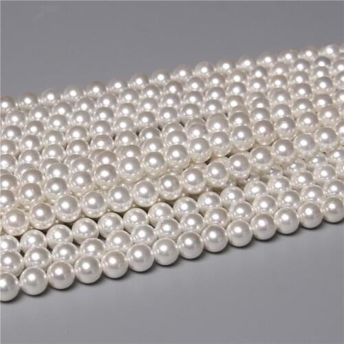 AA+ Natural Fresh Water Shell Simulated Pearl Beads Loose Seed Bead For Jewelry Making Bracelet Necklace Earring Accessories 15"