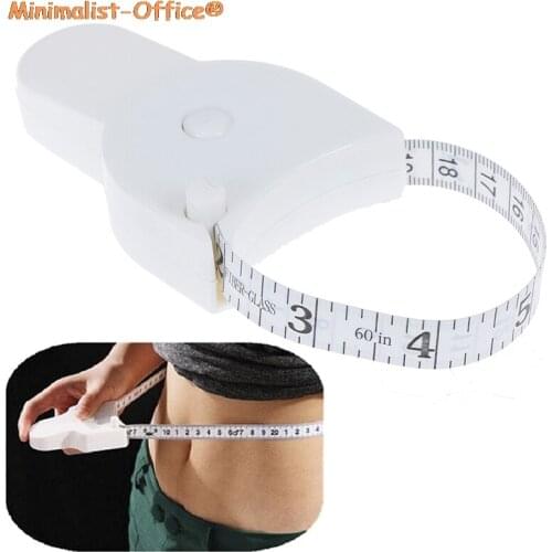 Tape Measure Retractable Ruler Body Fat Weight Loss Measuring Waistline Tape For Fitness Accurate Caliper Gauging Tool 150cm